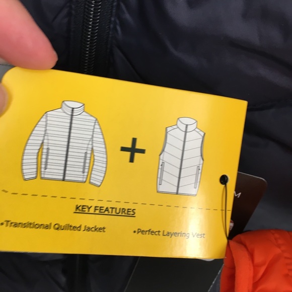 NWT NFL Orange/Black Bears 3-1 Puffer Jacket/Vest - Picture 5 of 12